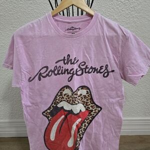 Pink Rolling Stones Graphic T-Shirt